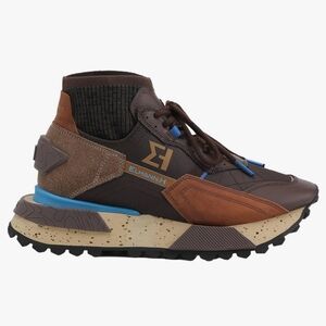 NIB Elhann H Sock Sneakers M 9 - W 10.5 - Eu 43. Genuine Leather Suede Shoes